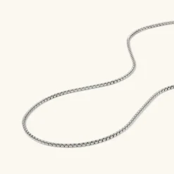 Necklaces<Mejuri Square Box Chain Necklace