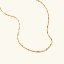 Necklaces<Mejuri Square Box Chain Necklace