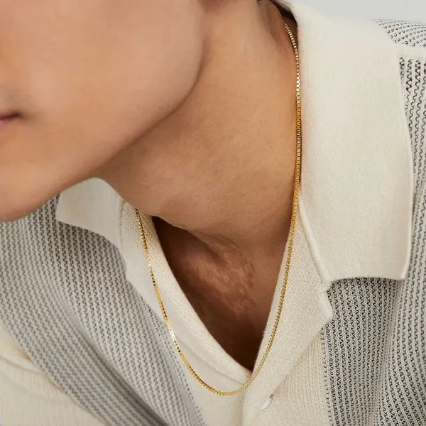 Necklaces<Mejuri Square Box Chain Necklace