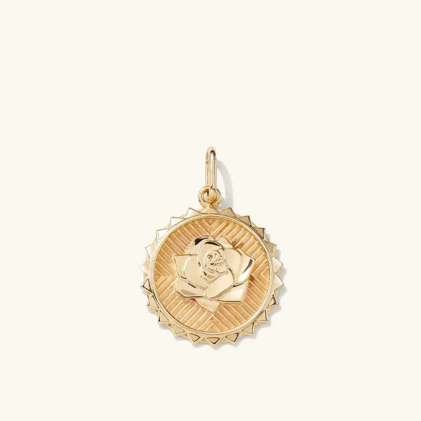 Necklaces<Mejuri Strength: Rose Coin Charm Pendant
