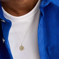 Necklaces<Mejuri Strength: Rose Coin Charm Pendant