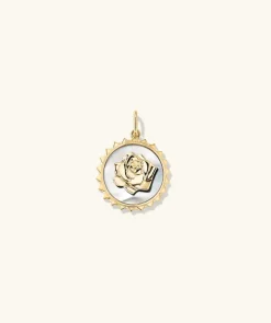 Necklaces<Mejuri Strength: Rose Pearl Coin Charm Pendant