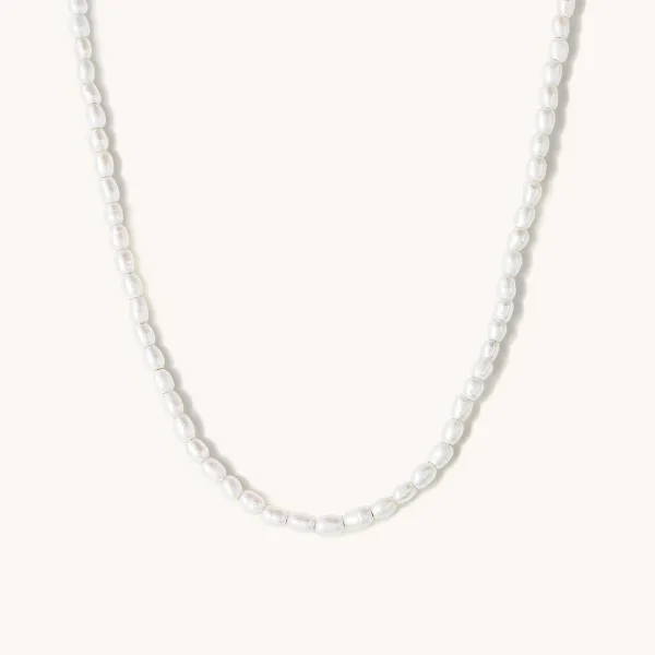 Necklaces<Mejuri Tiny Pearl Necklace