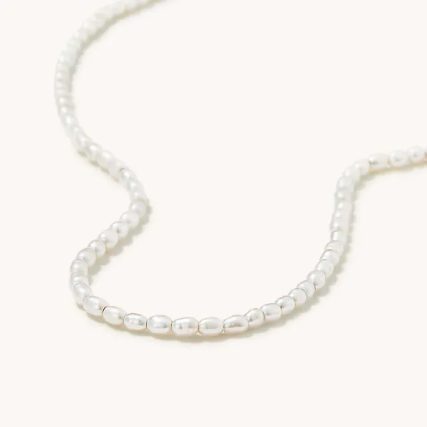 Necklaces<Mejuri Tiny Pearl Necklace