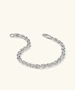 Bracelets<Mejuri Trace Rectangle Chain Bracelet