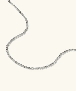 Necklaces<Mejuri Trace Rectangle Chain Necklace