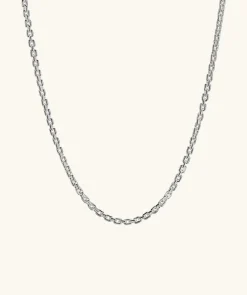 Necklaces<Mejuri Trace Rectangle Chain Necklace