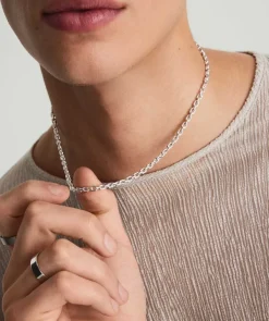 Necklaces<Mejuri Trace Rectangle Chain Necklace