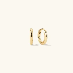 Earrings<Mejuri Tube Huggie Hoops