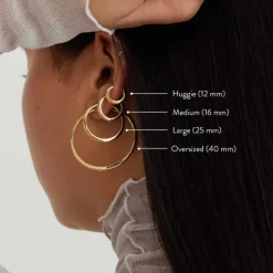 Earrings<Mejuri Tube Large Hoops