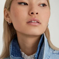 Earrings<Mejuri Tube Medium Hoops