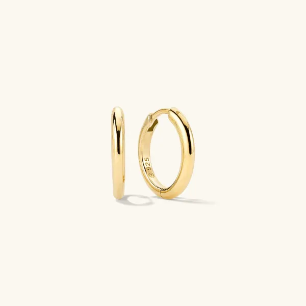 Earrings<Mejuri Tube Medium Hoops