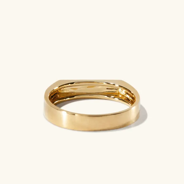 Rings<Mejuri Ultra Slim Rectangular Signet Ring