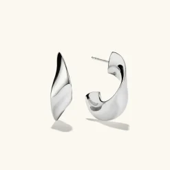 Earrings<Mejuri Wave Hoops