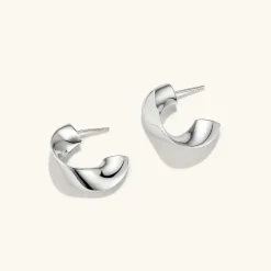 Earrings<Mejuri Wave Hoops