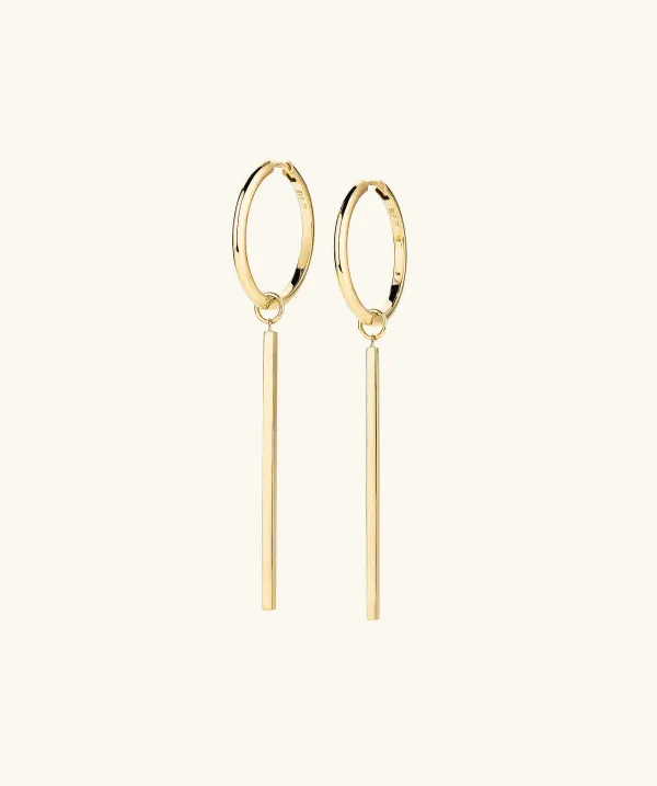 Earrings<Mejuri Xl Bar Hoop Charms