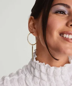 Earrings<Mejuri Xl Bar Hoop Charms