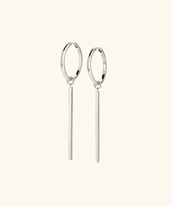 Earrings<Mejuri Xl Bar Hoop Charms