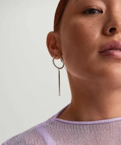 Earrings<Mejuri Xl Bar Hoop Charms
