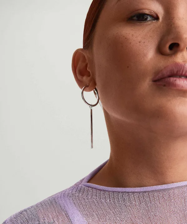 Earrings<Mejuri Xl Bar Hoop Charms