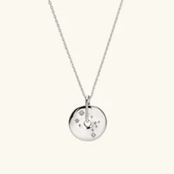Necklaces<Mejuri Zodiac Pendant Necklace Silver