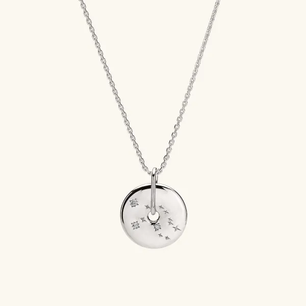 Necklaces<Mejuri Zodiac Pendant Necklace Silver
