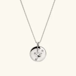 Necklaces<Mejuri Zodiac Pendant Necklace Silver