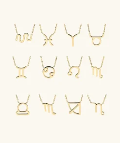 Necklaces<Mejuri Zodiac Sign Necklace